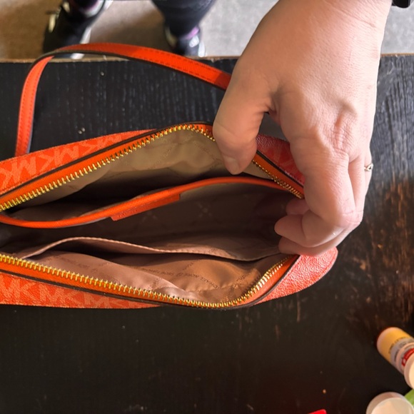 Orange Michael Kors Purse & Wallet Set - Picture 3 of 6